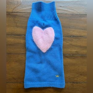 Blue Dog Sweater with Pink Heart - Brand: